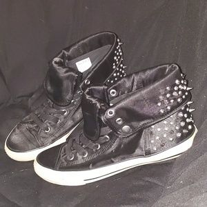 Aldo silk studded sneakers